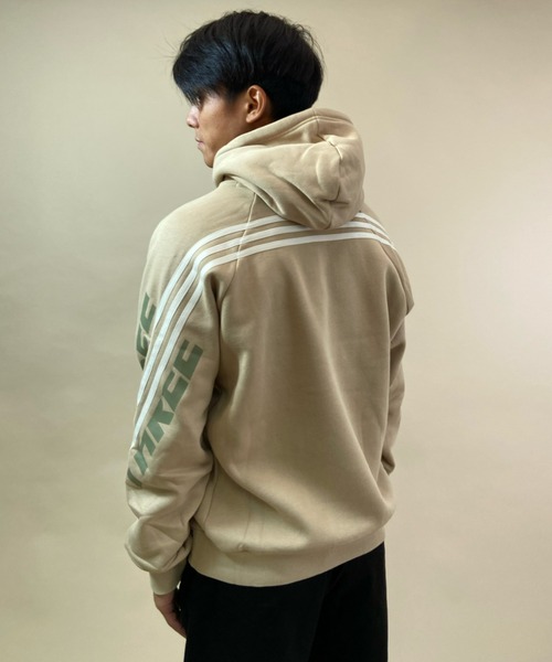 adidas(アディダス)の「adidas/アディダス スリーストライプ ルーズシルエットパーカー BN647(パーカー・メンズ・ブラック/グレー/ベージュ・L/O/M/XO)」の14枚目の写真