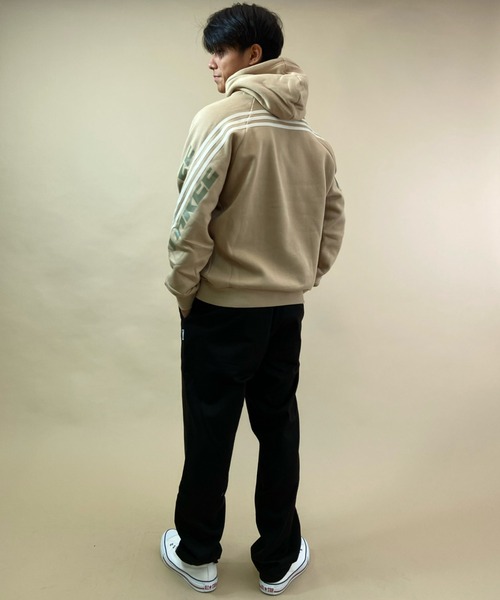 adidas(アディダス)の「adidas/アディダス スリーストライプ ルーズシルエットパーカー BN647(パーカー・メンズ・ブラック/グレー/ベージュ・L/O/M/XO)」の17枚目の写真