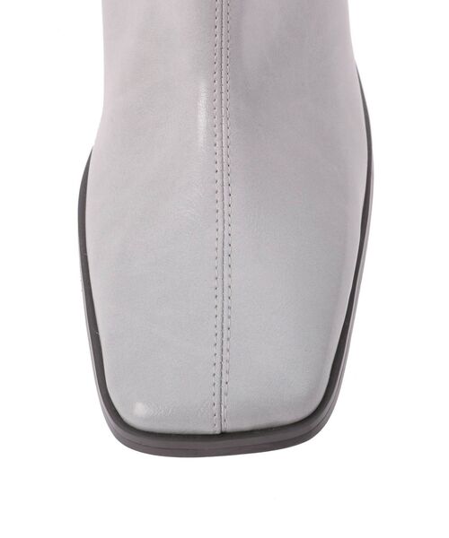 merry jenny（メリージェニー）の「woodヒールミドルブーツ（ブーツ・レディース・ブラック/ライトブルー/ベージュ/ダークブラウン・MEDIUM/LARGE）」の12枚目の写真