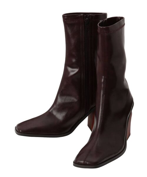 merry jenny（メリージェニー）の「woodヒールミドルブーツ（ブーツ・レディース・ブラック/ライトブルー/ベージュ/ダークブラウン・MEDIUM/LARGE）」の11枚目の写真