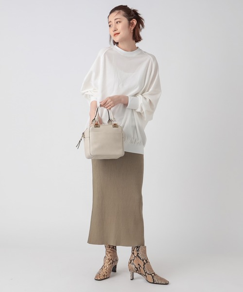 FABIO RUSCONI（ファビオルスコーニ）の「【FABIO RUSCONI(ファビオルスコーニ)】スクエアプリントショートブーツ（ブーツ・レディース・ベージュ・38/36/37）」の2枚目の写真