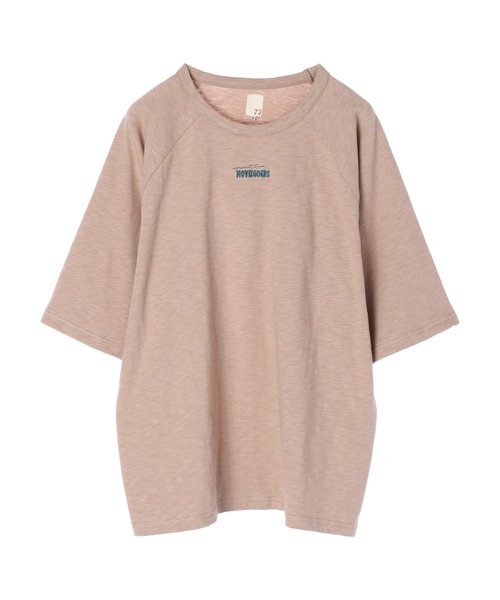 SEVENDAYS=SUNDAY（セブンデイズサンデイ）の「MOVIEGOERS刺繍5分袖ラグランTEE　＊（Tシャツ/カットソー・レディース・オフホワイト/ブラック/グリーン/ブルー・M/L）」の4枚目の写真