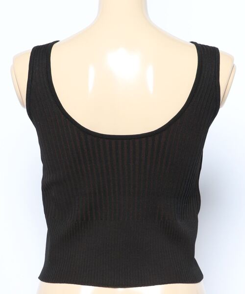 TRUNC（トランクエイティーエイト）の「Switch Knitting TOPS（タンクトップ・レディース・ブラック/ブラウン/ベージュ・FREE）」の22枚目の写真