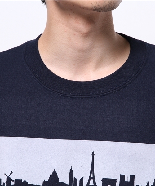 OUTLET（アウトレット）の「【Lui's】クルースウェットPARIS（スウェット・メンズ・ブラック/ネイビー/ホワイト・LARGE/MEDIUM）」の7枚目の写真