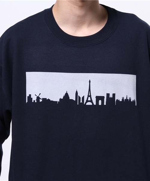 OUTLET（アウトレット）の「【Lui's】クルースウェットPARIS（スウェット・メンズ・ブラック/ネイビー/ホワイト・LARGE/MEDIUM）」の9枚目の写真