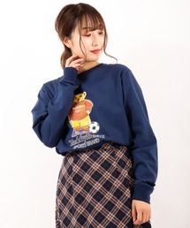 TEDDY BEAR USAコットンポケ付きロングスリーブTシャツ