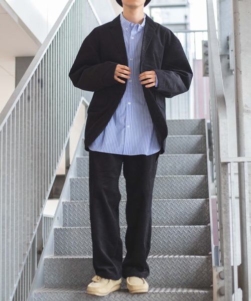 WEGO(ウィゴー)の「WEGO/コーデュロイワイドパンツ(チノパンツ・メンズ・ブラック/ベージュ・MEDIUM/LARGE)」の4枚目の写真