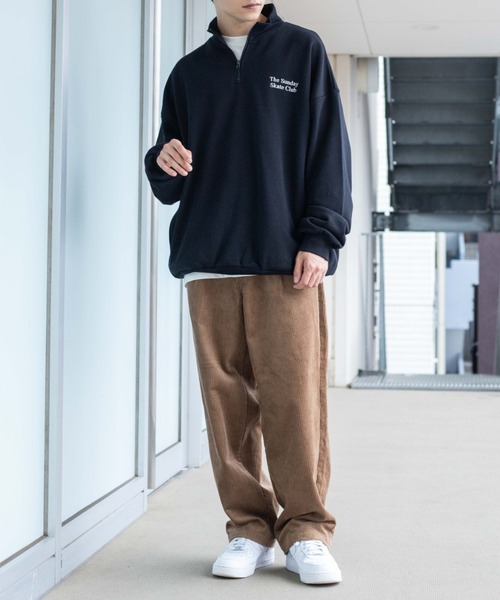 WEGO(ウィゴー)の「WEGO/コーデュロイワイドパンツ(チノパンツ・メンズ・ブラック/ベージュ・MEDIUM/LARGE)」の17枚目の写真