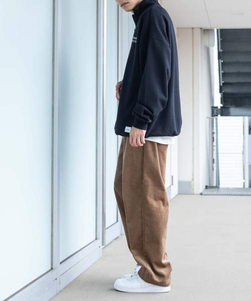 WEGO(ウィゴー)の「WEGO/コーデュロイワイドパンツ(チノパンツ・メンズ・ブラック/ベージュ・MEDIUM/LARGE)」の19枚目の写真