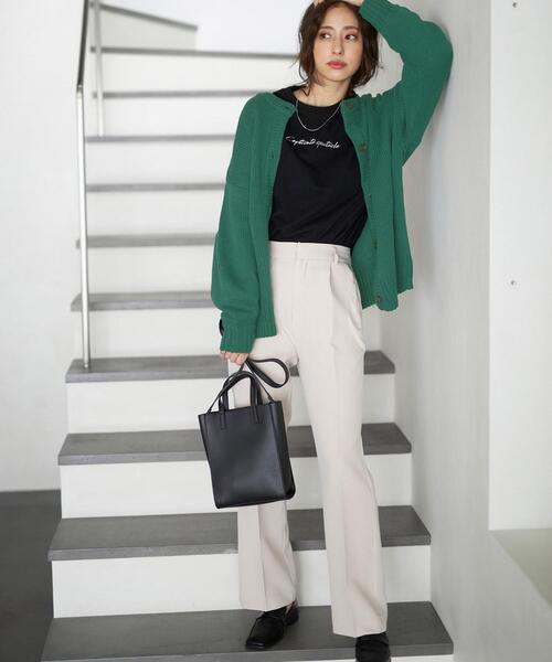 INGNI(イング)の「2WAYミドルショルダーバッグ(トートバッグ・レディース・ブラック/アイボリー/ブラウン系その他3・ONE SIZE)」の4枚目の写真