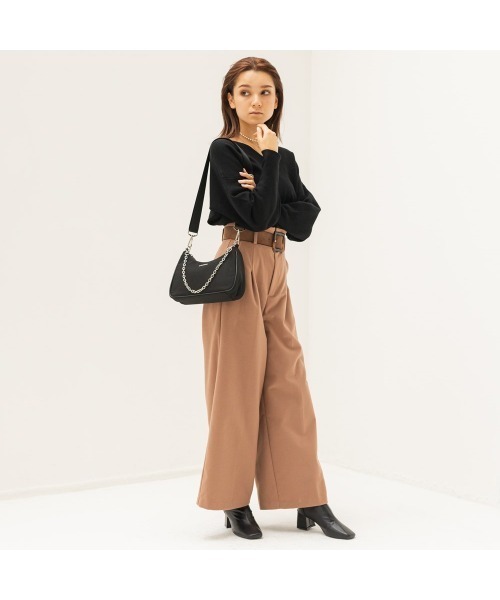 MURUA(ムルーア)の「MURUA (ムルーア) 2WAYショルダーバッグ MR-B991 TWILL(ショルダーバッグ・レディース・ブラック・FREE)」の10枚目の写真