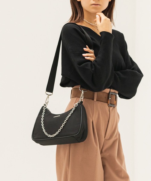 MURUA(ムルーア)の「MURUA (ムルーア) 2WAYショルダーバッグ MR-B991 TWILL(ショルダーバッグ・レディース・ブラック・FREE)」の18枚目の写真