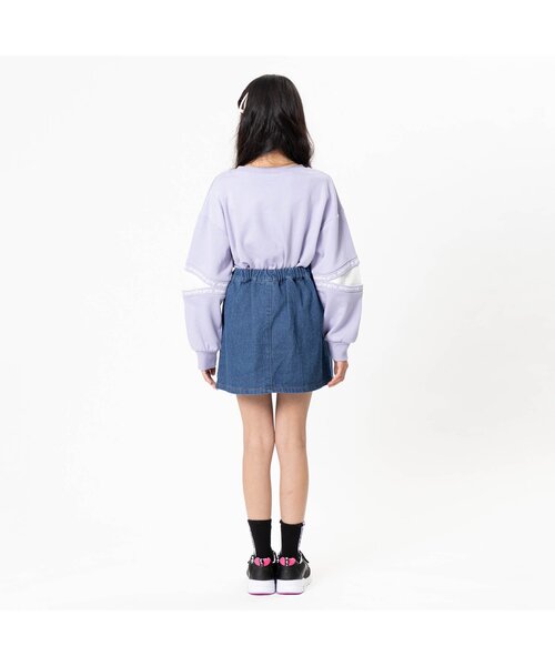 algy（アルジー）の「/前ポケ台形スカパン（スカート・キッズ・ベージュ/ブラック/インディゴブルー/ミント・X-SMALL/XXX-SMALL/MEDIUM/SMALL/XX-SMALL）」の7枚目の写真