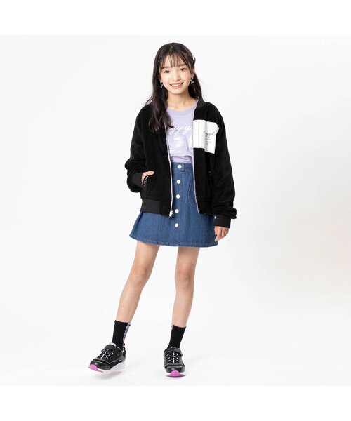 algy（アルジー）の「/前ポケ台形スカパン（スカート・キッズ・ベージュ/ブラック/インディゴブルー/ミント・X-SMALL/XXX-SMALL/MEDIUM/SMALL/XX-SMALL）」の8枚目の写真