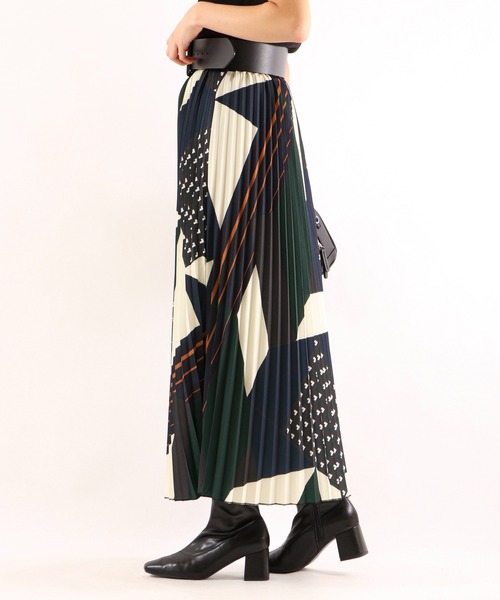 FUNALIVE（ファンアライブ）の「PULUTOARLE ﾊﾟｯﾁﾜｰｸﾌﾟﾘﾝﾄﾌﾟﾘｰﾂｽｶｰﾄ（スカート・レディース・カーキ/モカ・L/M）」の8枚目の写真