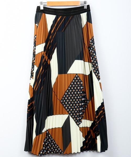 FUNALIVE（ファンアライブ）の「PULUTOARLE ﾊﾟｯﾁﾜｰｸﾌﾟﾘﾝﾄﾌﾟﾘｰﾂｽｶｰﾄ（スカート・レディース・カーキ/モカ・L/M）」の12枚目の写真