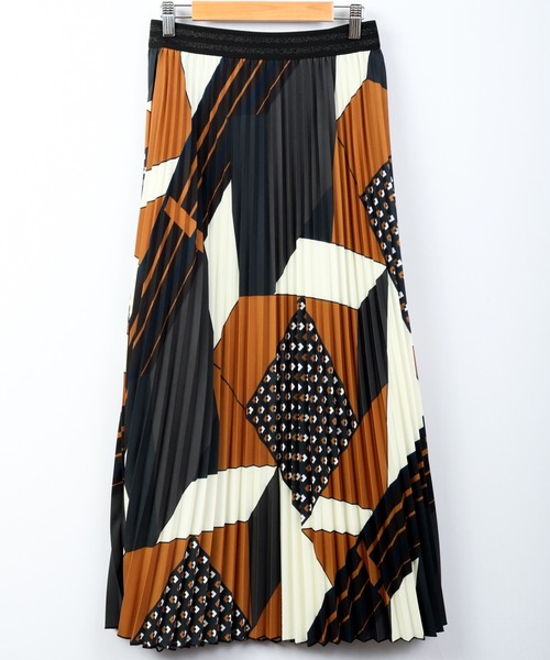 FUNALIVE（ファンアライブ）の「PULUTOARLE ﾊﾟｯﾁﾜｰｸﾌﾟﾘﾝﾄﾌﾟﾘｰﾂｽｶｰﾄ（スカート・レディース・カーキ/モカ・L/M）」の11枚目の写真