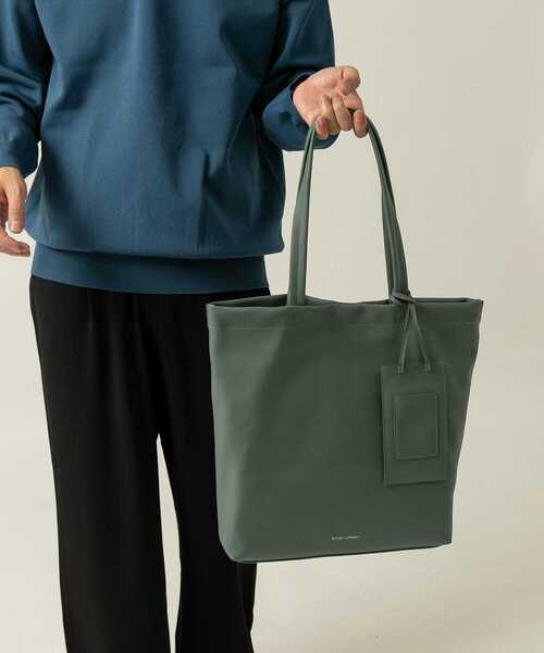 ITEMS URBANRESEARCH（アイテムズ アーバンリサーチ）の「フェイクレザー トートバッグ（トートバッグ・メンズ・ブラウン/グリーン/ブラック・-）」の4枚目の写真