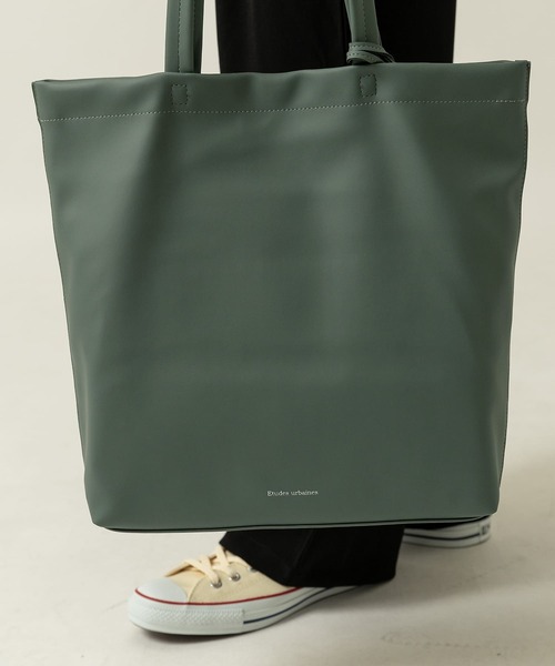 ITEMS URBANRESEARCH（アイテムズ アーバンリサーチ）の「フェイクレザー トートバッグ（トートバッグ・メンズ・ブラウン/グリーン/ブラック・-）」の8枚目の写真