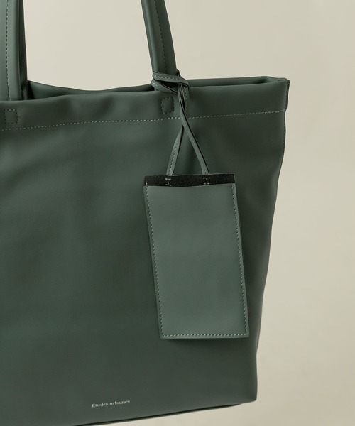 ITEMS URBANRESEARCH（アイテムズ アーバンリサーチ）の「フェイクレザー トートバッグ（トートバッグ・メンズ・ブラウン/グリーン/ブラック・-）」の10枚目の写真