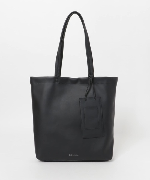 ITEMS URBANRESEARCH（アイテムズ アーバンリサーチ）の「フェイクレザー トートバッグ（トートバッグ・メンズ・ブラウン/グリーン/ブラック・-）」の5枚目の写真