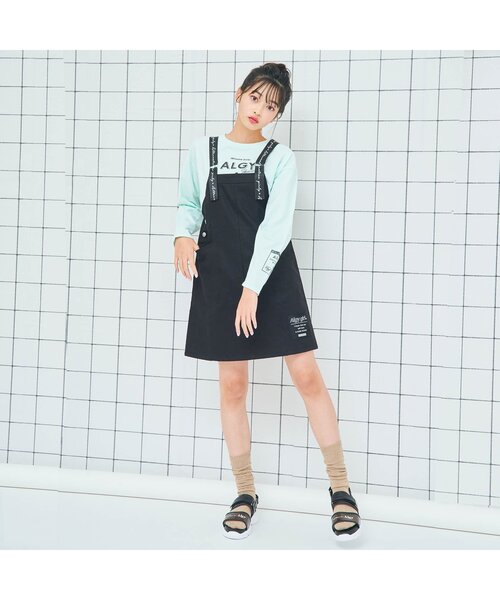 algy（アルジー）の「ハートロゴルーズソックス（ソックス/靴下・キッズ・オフホワイト/ラベンダー/ブラック/ベージュ/ミント/オレンジ・24/21）」の9枚目の写真