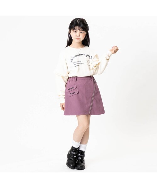 algy（アルジー）の「ハートロゴルーズソックス（ソックス/靴下・キッズ・オフホワイト/ラベンダー/ブラック/ベージュ/ミント/オレンジ・24/21）」の11枚目の写真