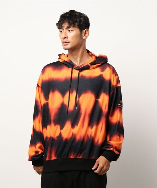 VIBGYOR（ヴィブジョー）の「【Re:one】-ATTENTION- WAVE HOODIE(MA)（パーカー・メンズ・オレンジ/ブルー・FREE）」の15枚目の写真