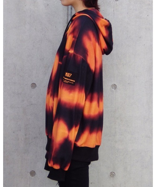 VIBGYOR（ヴィブジョー）の「【Re:one】-ATTENTION- WAVE HOODIE(MA)（パーカー・メンズ・オレンジ/ブルー・FREE）」の7枚目の写真