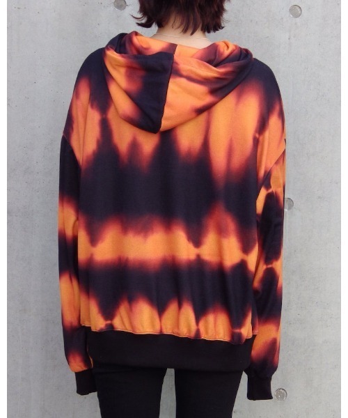 VIBGYOR（ヴィブジョー）の「【Re:one】-ATTENTION- WAVE HOODIE(MA)（パーカー・メンズ・オレンジ/ブルー・FREE）」の8枚目の写真