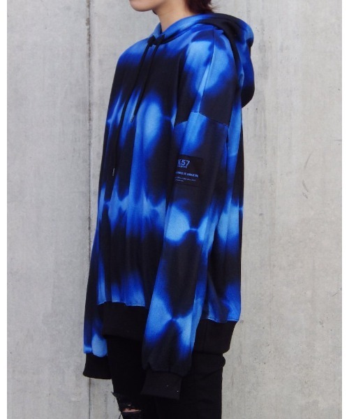 VIBGYOR（ヴィブジョー）の「【Re:one】-ATTENTION- WAVE HOODIE(MA)（パーカー・メンズ・オレンジ/ブルー・FREE）」の12枚目の写真