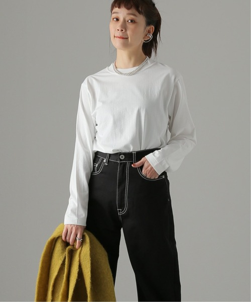 JOURNAL STANDARD(ジャーナルスタンダード)の「ツリテンジクロングスリーブTシャツ(Tシャツ/カットソー・レディース・ホワイト/ブラック・FREE)」の2枚目の写真
