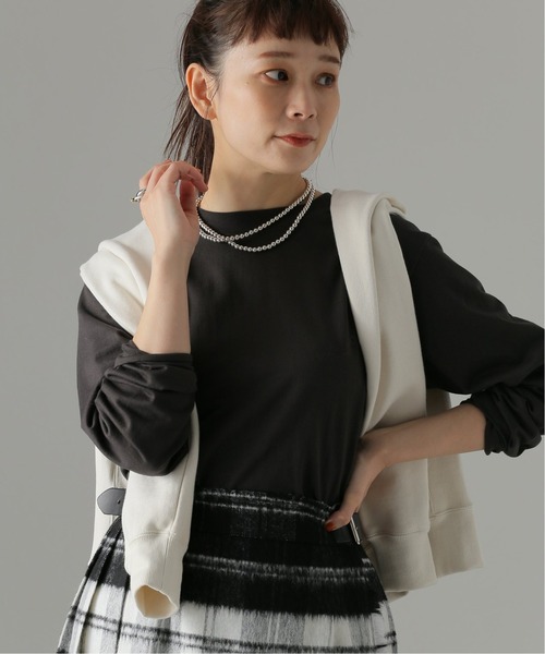 JOURNAL STANDARD(ジャーナルスタンダード)の「ツリテンジクロングスリーブTシャツ(Tシャツ/カットソー・レディース・ホワイト/ブラック・FREE)」の1枚目の写真