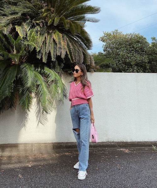 esutoreja（エストレジャ）の「ウエストデザインダメージデニム（デニムパンツ・レディース・ブルー・S/M）」の10枚目の写真