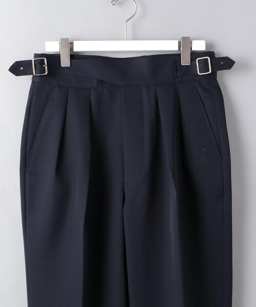 The CLASIK（ザクラシック）の「＜The CLASIK（ザ・クラシック）＞ ウール ギャザー パンツ■■■（その他パンツ・メンズ・ネイビー・5/4）」の3枚目の写真