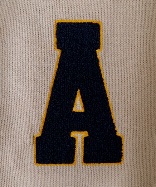 Adoon plain（アドーンプレーン）の「【Adoon plain】ニットベスト（ベスト・メンズ・ベージュ/ダークブルー・LARGE/MEDIUM）」の4枚目の写真