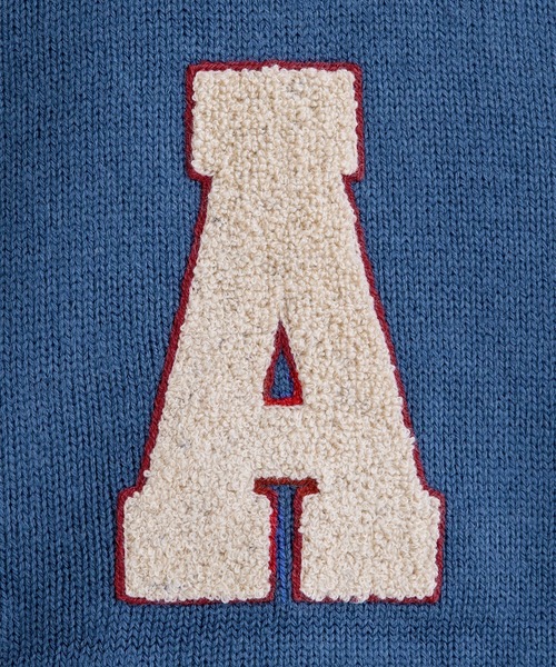 Adoon plain（アドーンプレーン）の「【Adoon plain】ニットベスト（ベスト・メンズ・ベージュ/ダークブルー・LARGE/MEDIUM）」の8枚目の写真