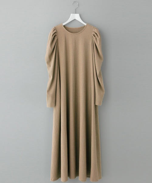 e/rm（イーアールエム）の「【e/rm】テクスチャーカタパフワンピース　235182（ワンピース・レディース・ベージュ/グリーン系その他4/ブラック/ライトベージュ/その他/ナチュラル/ブラウン/ネイビー/アイボリー/ライトグリーン・FREE）」の5枚目の写真