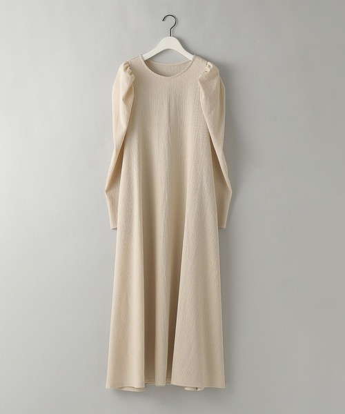 e/rm（イーアールエム）の「【e/rm】テクスチャーカタパフワンピース　235182（ワンピース・レディース・ベージュ/グリーン系その他4/ブラック/ライトベージュ/その他/ナチュラル/ブラウン/ネイビー/アイボリー/ライトグリーン・FREE）」の2枚目の写真