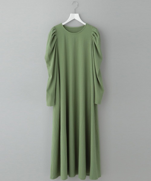 e/rm（イーアールエム）の「【e/rm】テクスチャーカタパフワンピース　235182（ワンピース・レディース・ベージュ/グリーン系その他4/ブラック/ライトベージュ/その他/ナチュラル/ブラウン/ネイビー/アイボリー/ライトグリーン・FREE）」の8枚目の写真