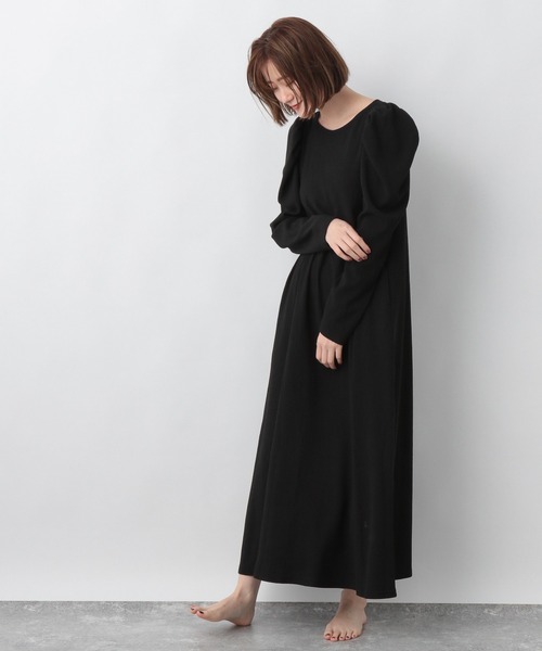 e/rm（イーアールエム）の「【e/rm】テクスチャーカタパフワンピース　235182（ワンピース・レディース・ベージュ/グリーン系その他4/ブラック/ライトベージュ/その他/ナチュラル/ブラウン/ネイビー/アイボリー/ライトグリーン・FREE）」の12枚目の写真