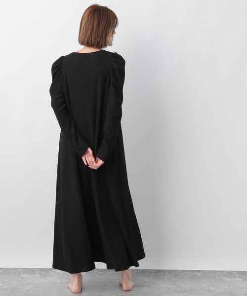 e/rm（イーアールエム）の「【e/rm】テクスチャーカタパフワンピース　235182（ワンピース・レディース・ベージュ/グリーン系その他4/ブラック/ライトベージュ/その他/ナチュラル/ブラウン/ネイビー/アイボリー/ライトグリーン・FREE）」の14枚目の写真