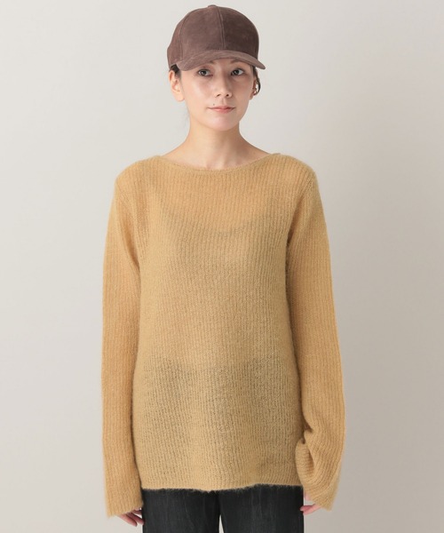 Curensology（カレンソロジー）の「Curensology(カレンソロジー)/エールモヘヤルーズニットプルオーバー（ニット/セーター・レディース・チャコールグレー/ベージュ/ブルー・FREE）」の7枚目の写真