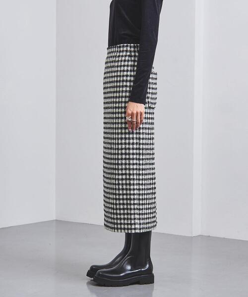 UNITED ARROWS（ユナイテッドアローズ）の「＜UNITED ARROWS＞ツイード タイトスカート W◆（スカート・レディース・ブラック/モカ・38/36/34）」の4枚目の写真