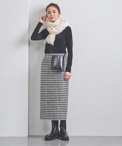 UNITED ARROWS（ユナイテッドアローズ）の「＜UNITED ARROWS＞ツイード タイトスカート W◆（スカート・レディース・ブラック/モカ・38/36/34）」の6枚目の写真