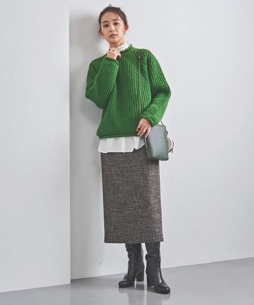 UNITED ARROWS（ユナイテッドアローズ）の「＜UNITED ARROWS＞ツイード タイトスカート W◆（スカート・レディース・ブラック/モカ・38/36/34）」の8枚目の写真