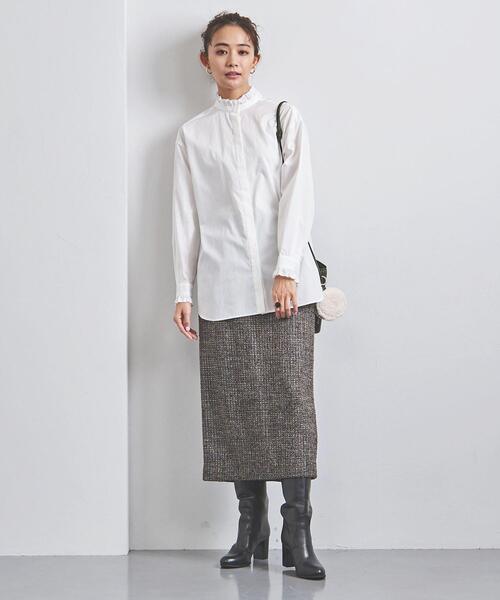 UNITED ARROWS（ユナイテッドアローズ）の「＜UNITED ARROWS＞ツイード タイトスカート W◆（スカート・レディース・ブラック/モカ・38/36/34）」の9枚目の写真