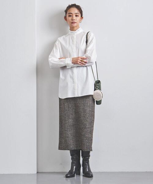 UNITED ARROWS（ユナイテッドアローズ）の「＜UNITED ARROWS＞ツイード タイトスカート W◆（スカート・レディース・ブラック/モカ・38/36/34）」の10枚目の写真