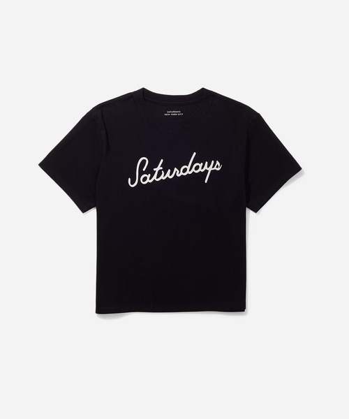 Saturdays NYC（サタデーズ ニューヨークシティ ）の「Script Standard S/S Tee（Tシャツ/カットソー・レディース・ミント/オフホワイト/ブラック・X-SMALL/S/M/L）」の6枚目の写真