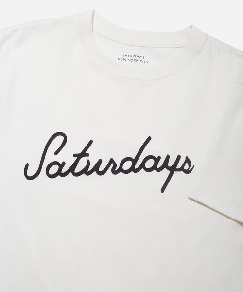 Saturdays NYC（サタデーズ ニューヨークシティ ）の「Script Standard S/S Tee（Tシャツ/カットソー・レディース・ミント/オフホワイト/ブラック・X-SMALL/S/M/L）」の11枚目の写真